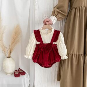 Ensemble bébe en velours ❤️